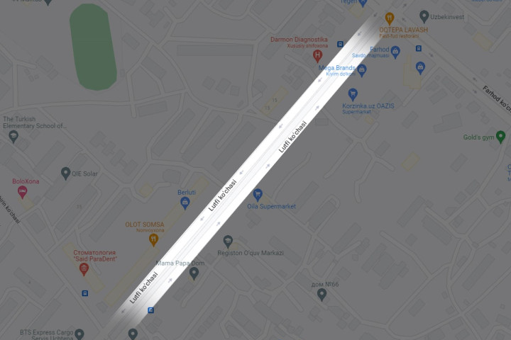 В Ташкенте закроют для движения транспорта участок улицы Лутфи