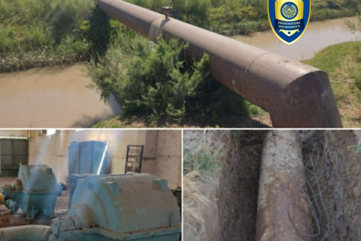 В Кашкадарьинской области сотрудники водоснабжающей организации украли трубы на 1,1 млрд сумов