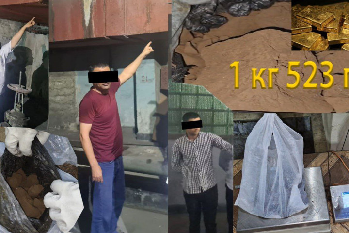 В Навои троих работников завода поймали на попытке кражи свыше 1,5 кг золота
