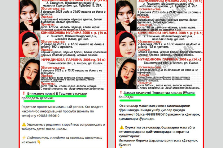 Информация о возможной связи между пропажами девочек в столице оказалась фейком