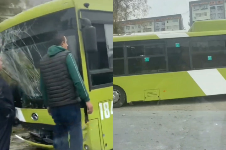В Учтепинском районе автобус King Long попал в ДТП. Пострадал пассажир