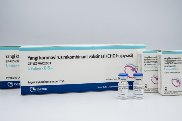 Стало известно, сколько узбекистанцев привилось вакциной ZF-UZ-VAC2001
