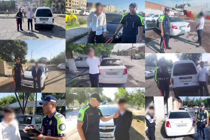 По Узбекистану за несколько часов выявили 238 школьников за рулем автомобилей