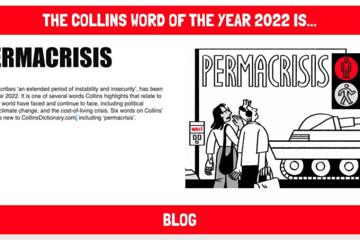 Словом года по версии словаря Collins стало - «пермакризис»
