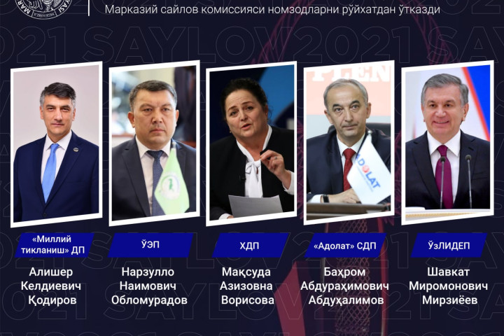 Все кандидаты на пост президента Узбекистана зарегистрированы