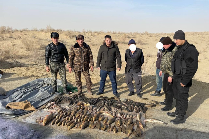 В Каракалпакстане задержали браконьеров, занимавшихся отловом рыбы