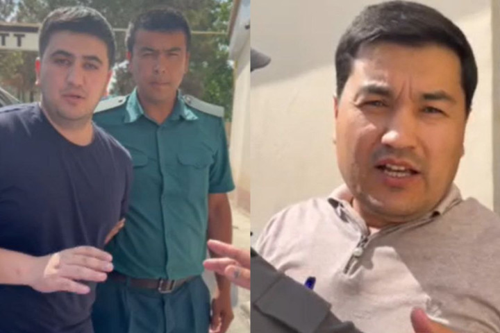 Соцсети: Блогеры, устроившие конфликт с правоохранителями в Шахрисабзе, получили 5 суток ареста