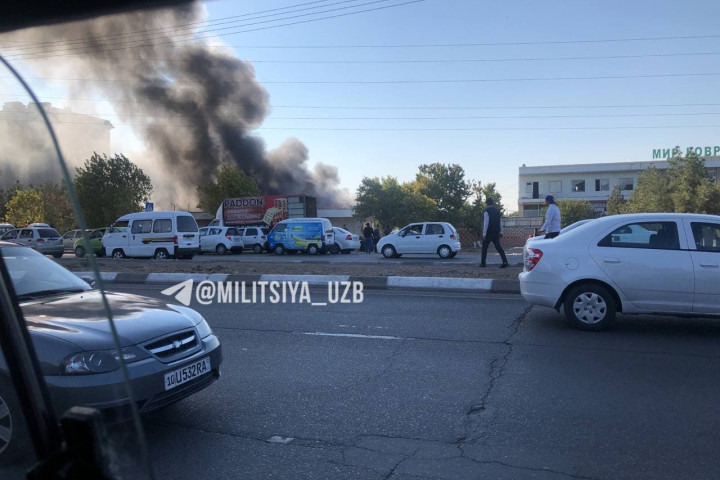 В Зангиатинском районе произошел пожар