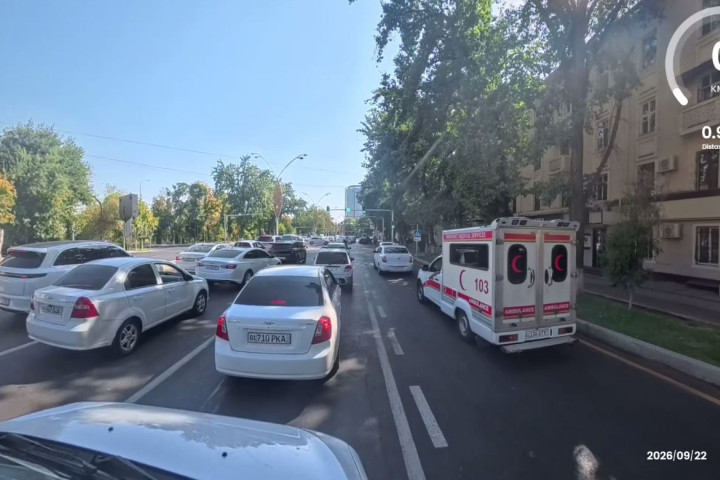 «Зеленая волна» настроена еще на одном участке дорог Ташкента