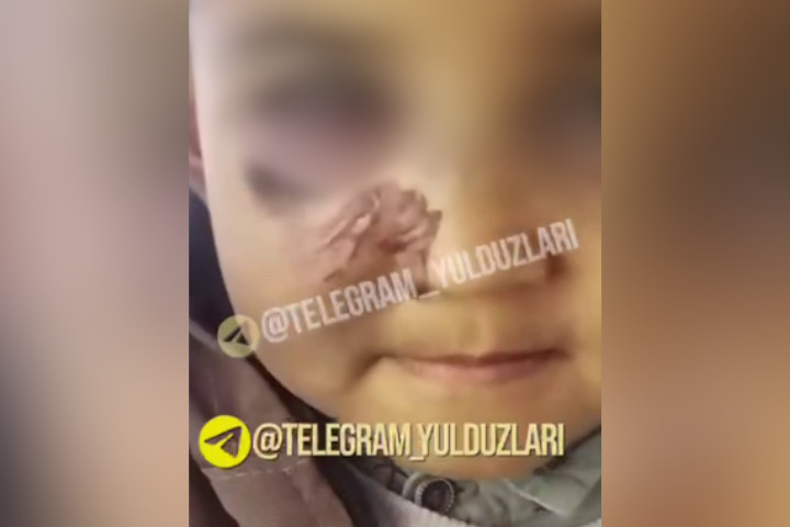 В Самаркандской области отец жестоко избил ребенка - видео
