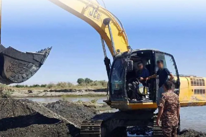 В Самаркандской области пресечены факты незаконной добычи песчано-гравийной смеси