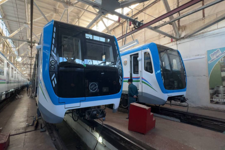 Ташкентский метрополитен вновь пополнился на три новых поезда