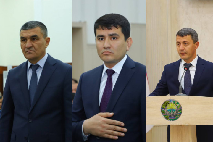 В Хорезмской области назначили трех новых районных хокимов, в Навоийской - прокурора области
