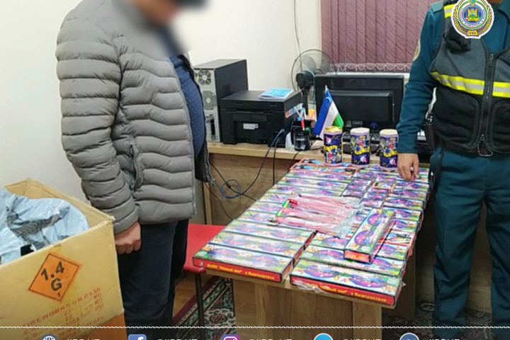 ГУВД Ташкента изъяло пиротехнические изделия стоимостью более 274 млн сумов