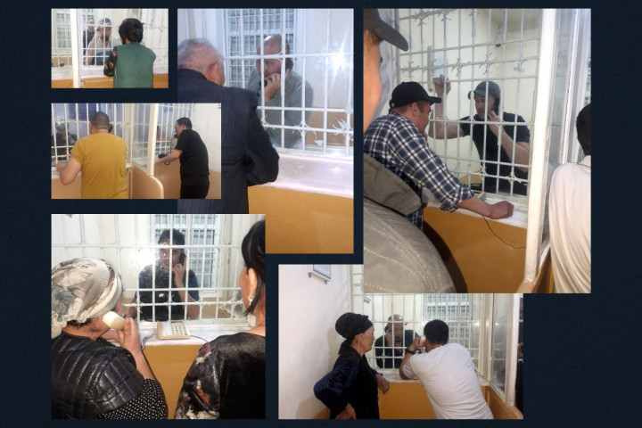 Около 40 осужденных за массовые беспорядки в Нукусе смогли встретиться со своими семьями и родными
