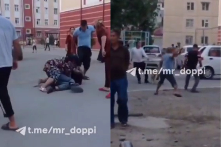 В Фергане жители массива поскандалили и пустили в ход камни