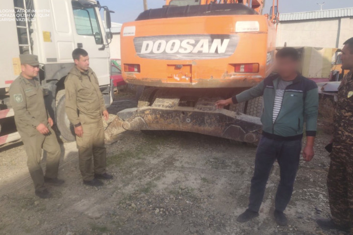 В Навоийской области выявили незаконную добычу песка и гравия