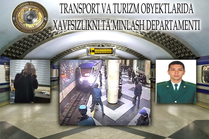 На станции метро «Пахтакор» предотвращена попытка суицида