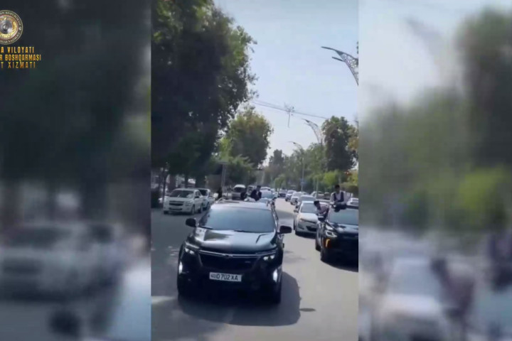 В Ферганской области участники свадебного кортежа получили 15 суток ареста