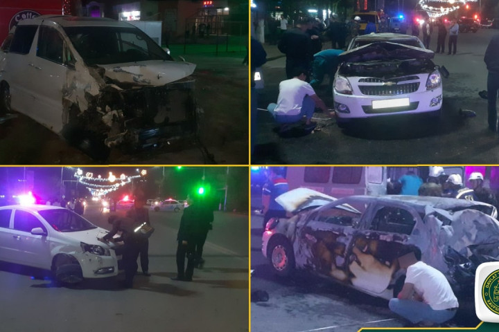 В Термезе в результате трагического ДТП с пожаром скончался пассажир