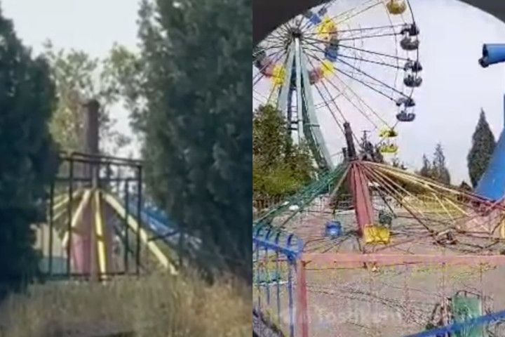 В Андижане рухнул аттракцион с людьми