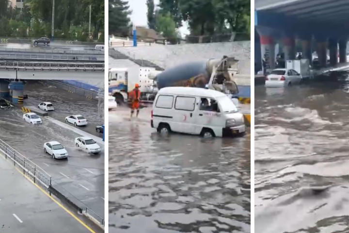 Круговорот воды в… столице. Ташкент опять «поплыл» после летней грозы