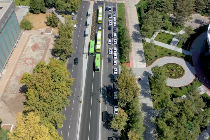 В Ташкенте открылся участок новой BRT-полосы на улице Шахрисабз