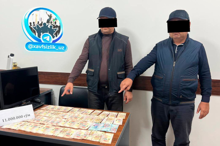 В Сырдарьинской области подполковник и майор ОВД взяты с поличным при получении взятки