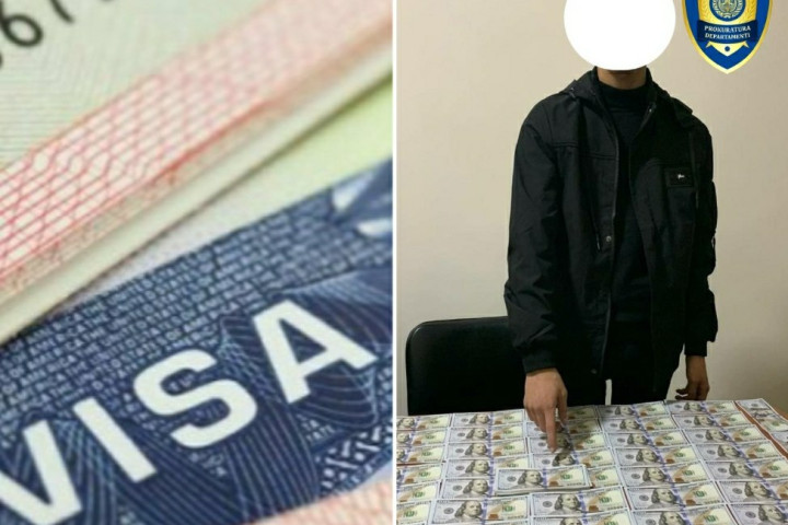 Мошенник в Ташкентской области «оценил» визу в США в 30 тысяч долларов