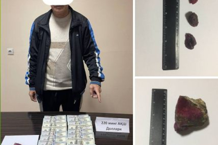 В Ташкенте граждане попались на незаконной продаже драгоценного камня за 220 тысяч долларов