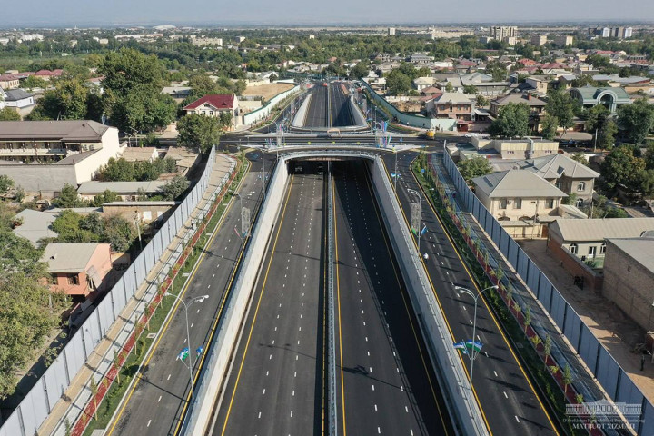В Мирзо-Улугбекском районе столицы открыта новая транспортная развязка - фото