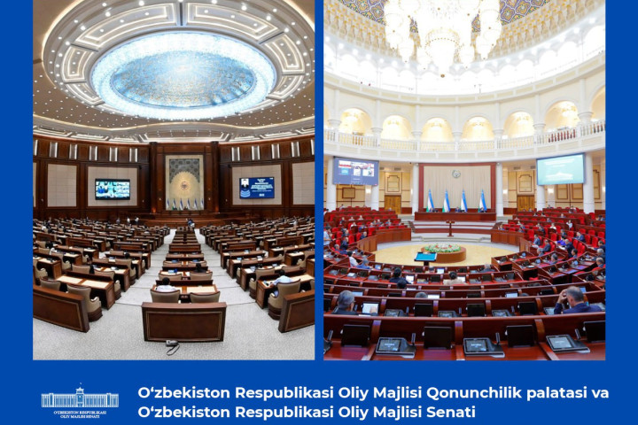 Совместное заседание палат парламента Узбекистана состоится 14 июля