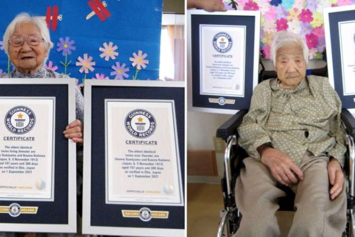Книга рекордов Гиннеса: Самым пожилым близнецам на планете по 107 лет