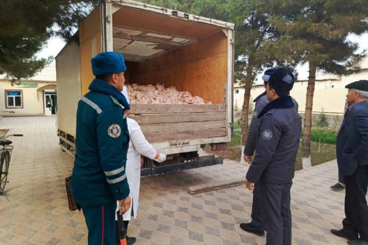 В Ташкент пытались провезти 3 тонны испорченной курятины