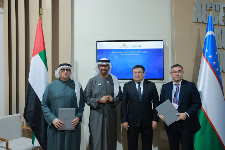 Masdar построит в Узбекистане ветряную электростанцию мощностью 1000 МВт