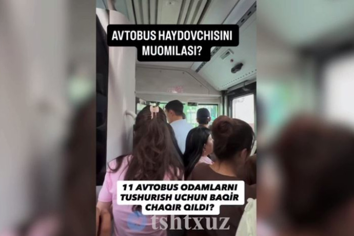 В Ташкенте водителя автобуса уволили после жалоб пассажиров