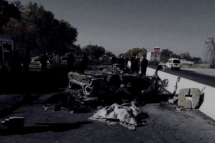 Два человека сгорели в ДТП в Самаркандской области