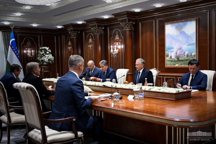 Президент Шавкат Мирзиёев принял делегацию Российской Федерации