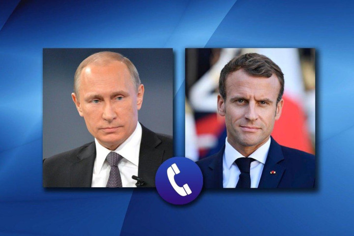 Путин и Макрон провели первый за три года телефонный разговор