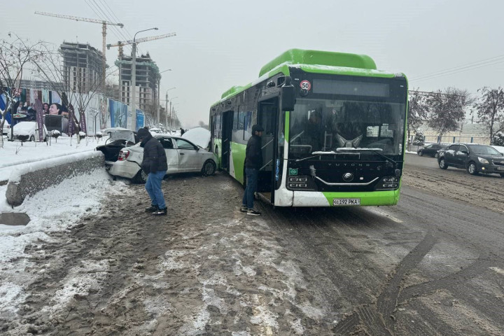 Серия ДТП с участием общественного транспорта произошла за два дня в Ташкенте