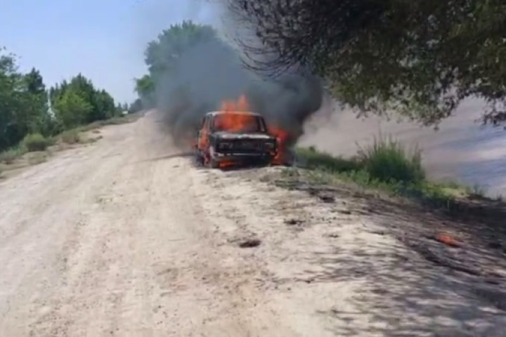 В Кашкадарьинской области в автомобиле сгорел водитель