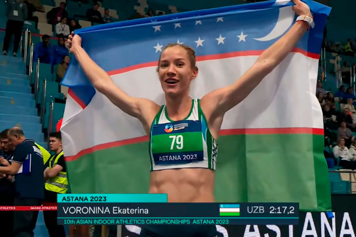 Сборная Узбекистана завоевала первую золотую медаль на Чемпионате Азии по легкой атлетике в закрытых помещениях