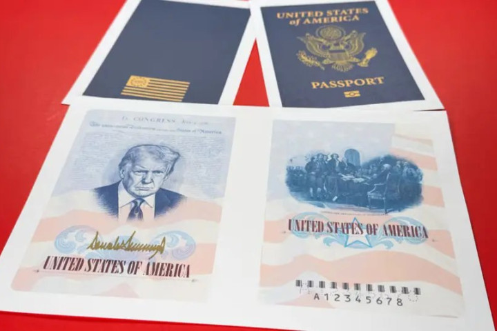 К 250-летию независимости США выпустят серию паспортов с портретом Трампа