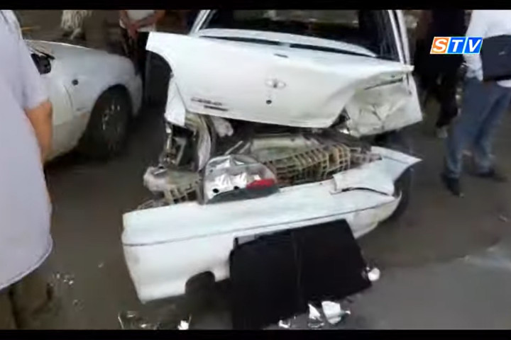 В Самарканде произошло ДТП с участием 4 автомобилей. Двое человек госпитализированы