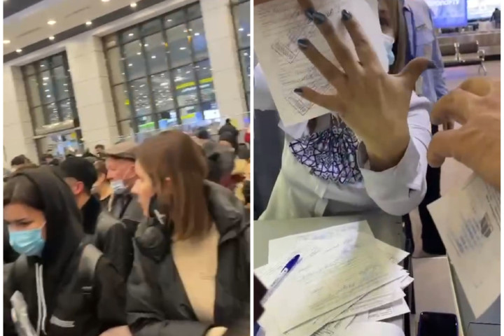 Соцсети сообщают о потасовке в аэропорту. Пассажиры недовольны сдачей экспресс-тестов на COVID-19, стоимостью в 5 долларов