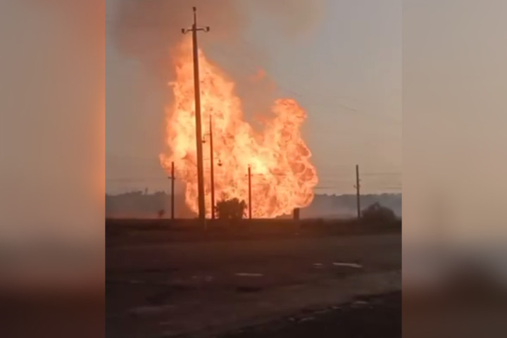 В Каракалпакстане на магистральном газопроводе компании «Узтрансгаз» произошел пожар