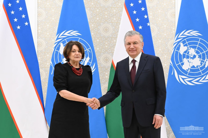 Президент Узбекистана Шавкат Мирзиёев принял заместителя главы ООН Розмари ДиКарло