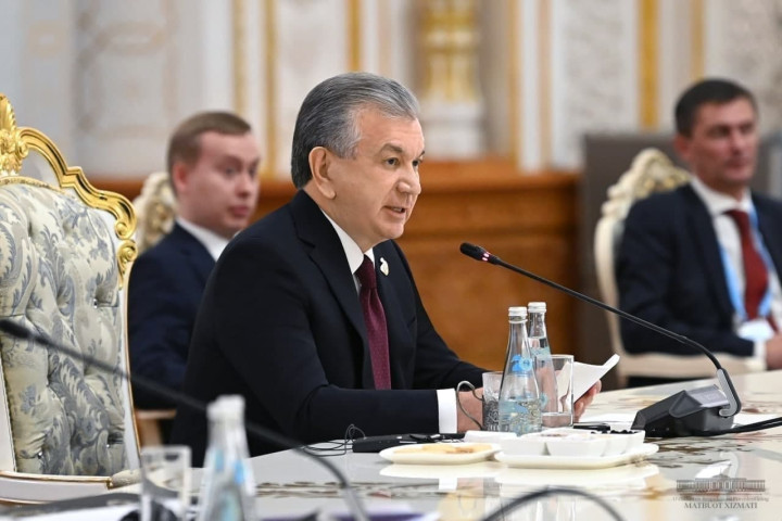 Выступление Президента Республики Узбекистан Шавката Мирзиёева на встрече в формате “ШОС-ОДКБ"