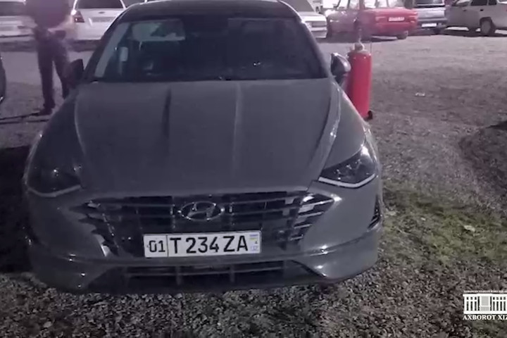 В Намангане с начала года иномарка с незарегистрированными госномерами нарушила ПДД более 150 раз